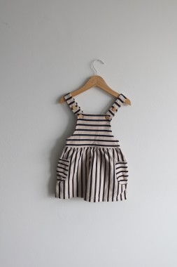 Sukienka na szelkach paski H&M 92