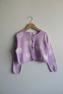 Sweterek serduszka H&M 110/116 II gatunek