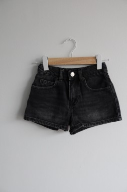 Szorty jeansy czarne Zara 122
