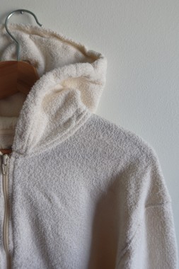 Bluza złamana biel frotte American Vintage 158