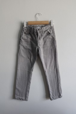 Spodnie jeansy jasnoszare Mango 128