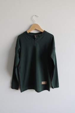 Longsleeve ciemnozielony Tuss 134/140