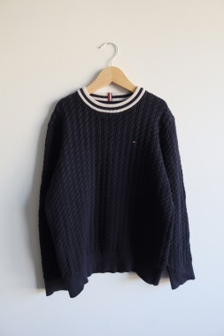 Sweter granatowy Tommy Hilfiger 140