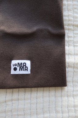 Komin prążkowany brązowy La mama nowy 1-3 lata