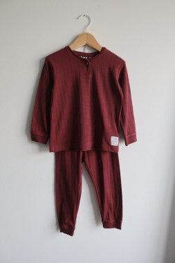 Piżamka bordowa Zara 104